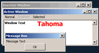 Tahoma英文字体