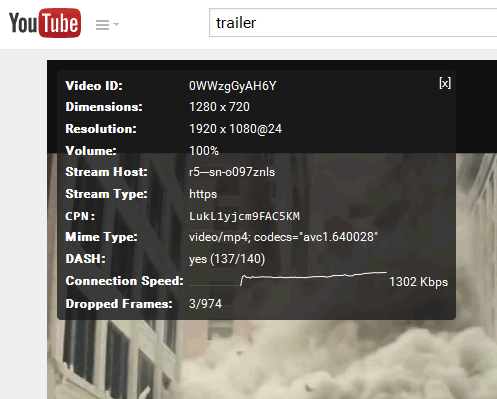 youtube连接速度